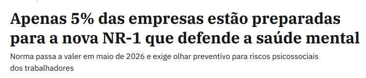 Apenas 5% das empresas estão preparadas